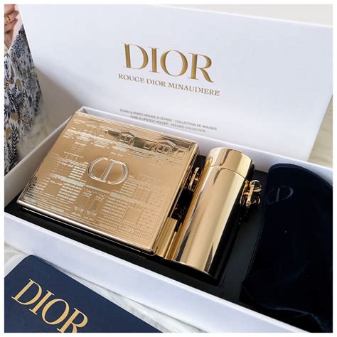 minaudière dior|dior lipstick set with clutch.